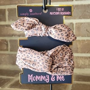 Simply Southern Leopard Print Mommy and Me‎ Matching Headbands NWT